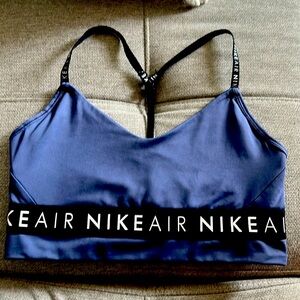 Nike air sports bra in periwinkle blue, like new!